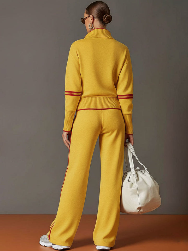 Marietta Blouse en Broek met Brede Pijpen