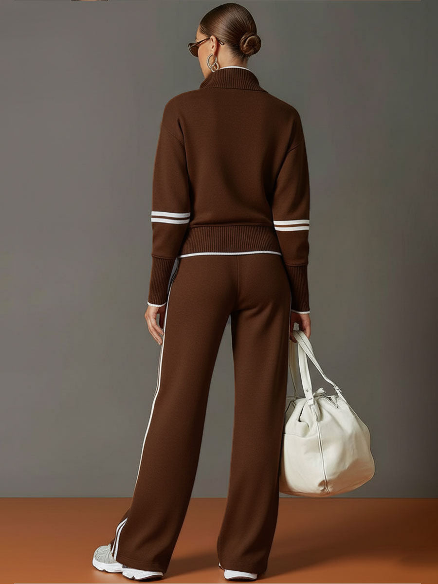 Marietta Blouse en Broek met Brede Pijpen