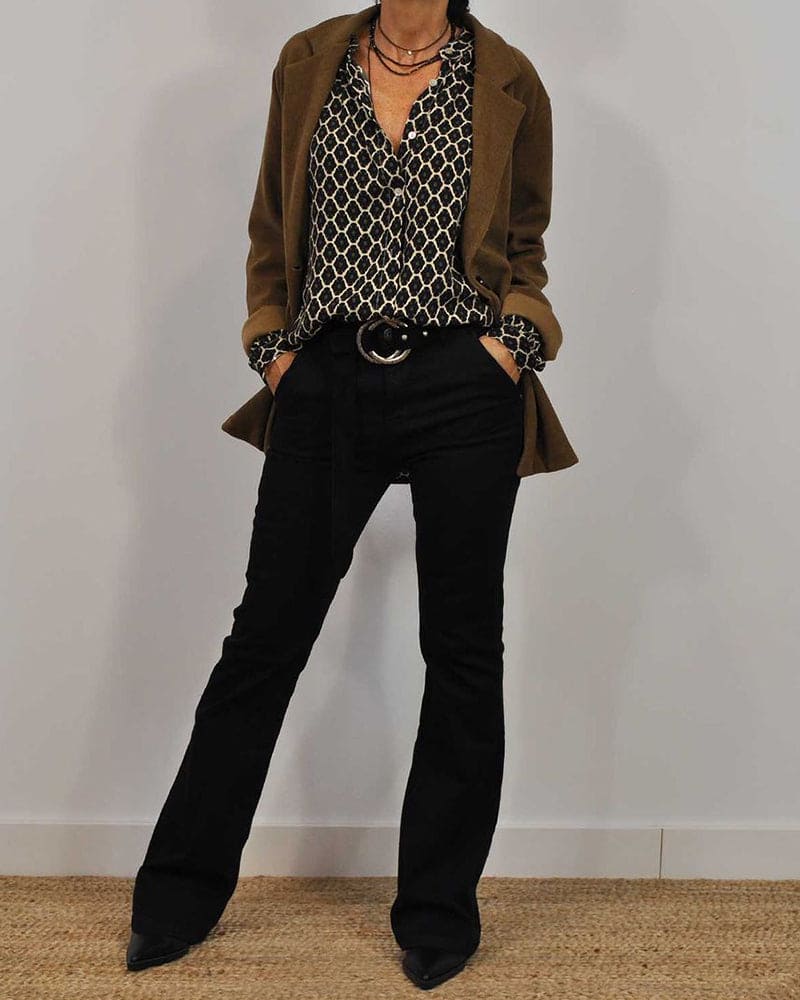 Edwina Geometrische Blouse