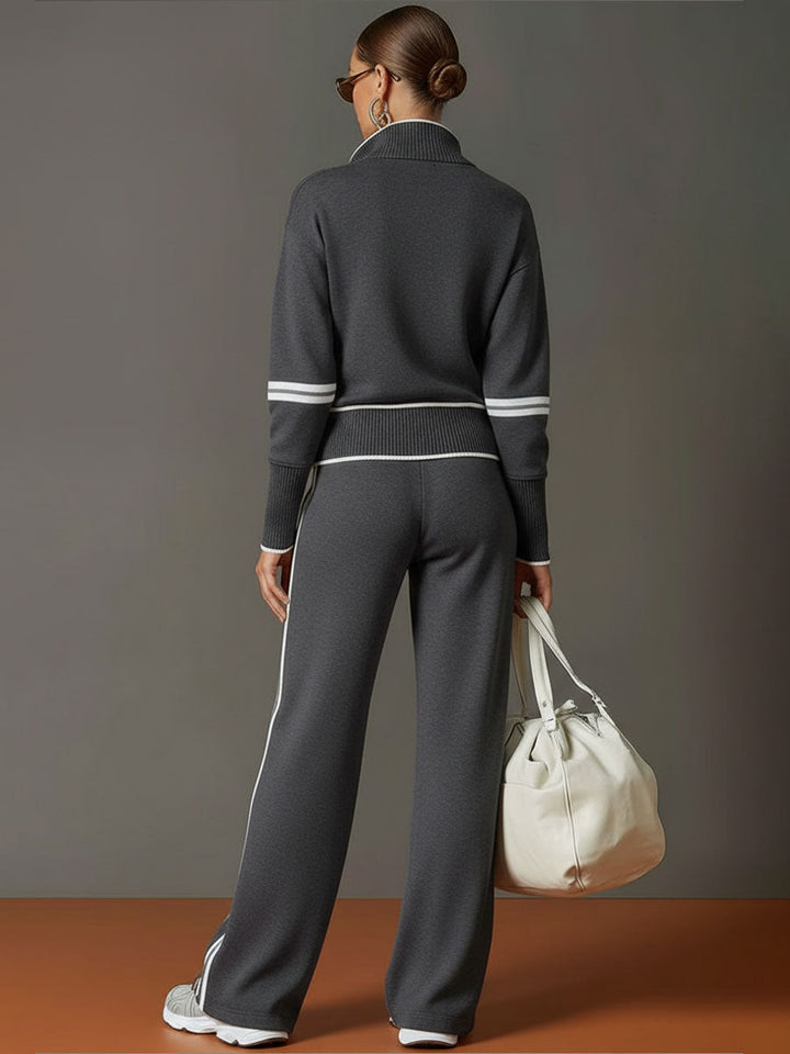 Marietta Blouse en Broek met Brede Pijpen