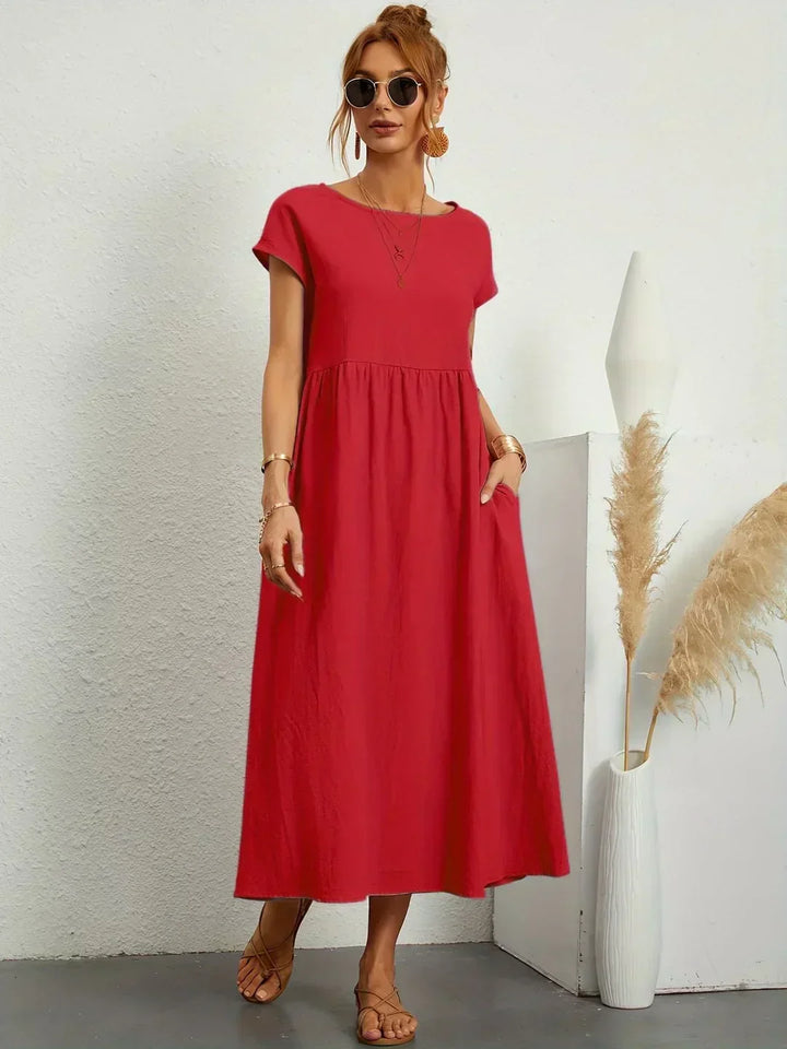 Gabrielle  Midi-jurk met tijdloze elegantie