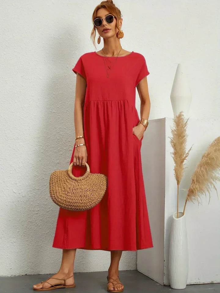 Gabrielle  Midi-jurk met tijdloze elegantie