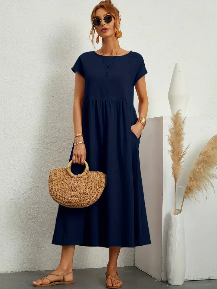 Gabrielle  Midi-jurk met tijdloze elegantie