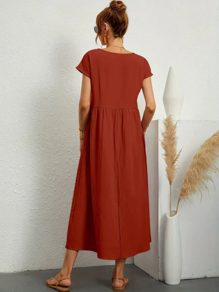 Gabrielle  Midi-jurk met tijdloze elegantie