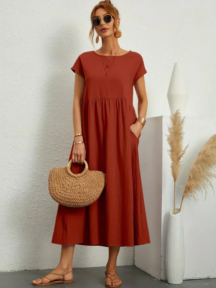 Gabrielle  Midi-jurk met tijdloze elegantie