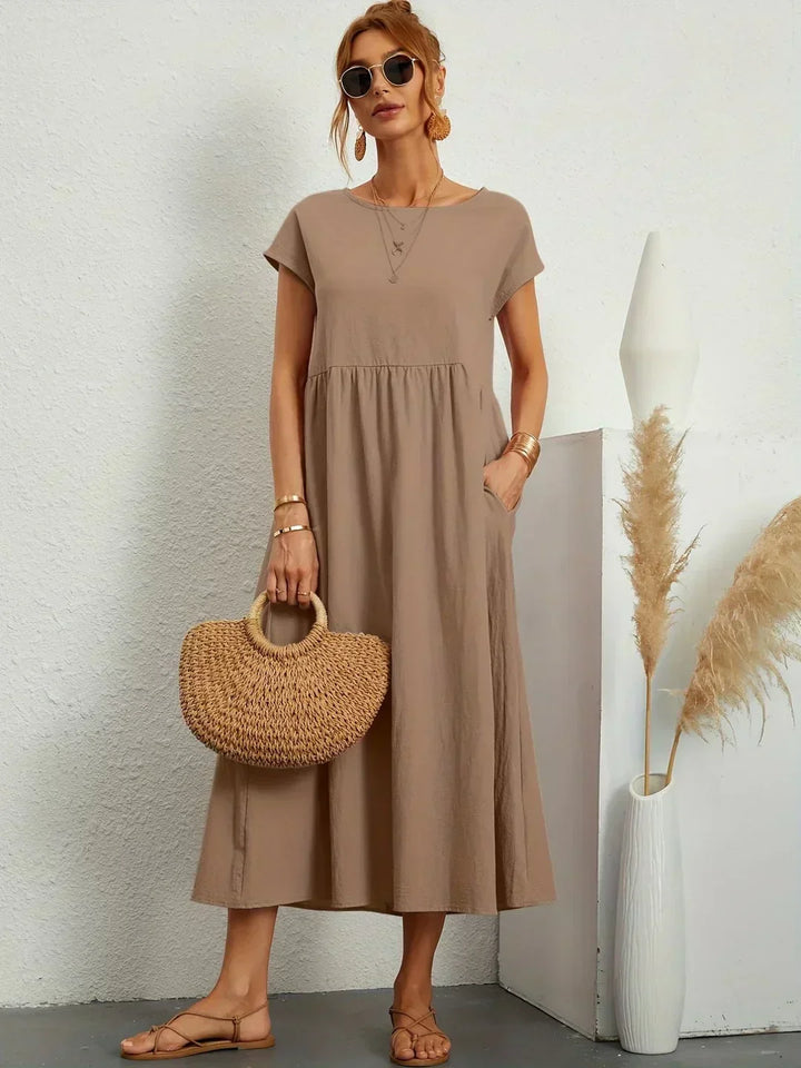 Gabrielle  Midi-jurk met tijdloze elegantie