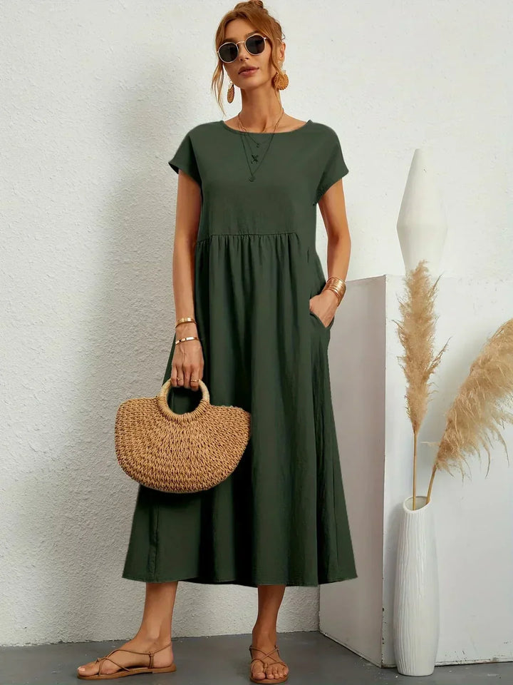 Gabrielle  Midi-jurk met tijdloze elegantie
