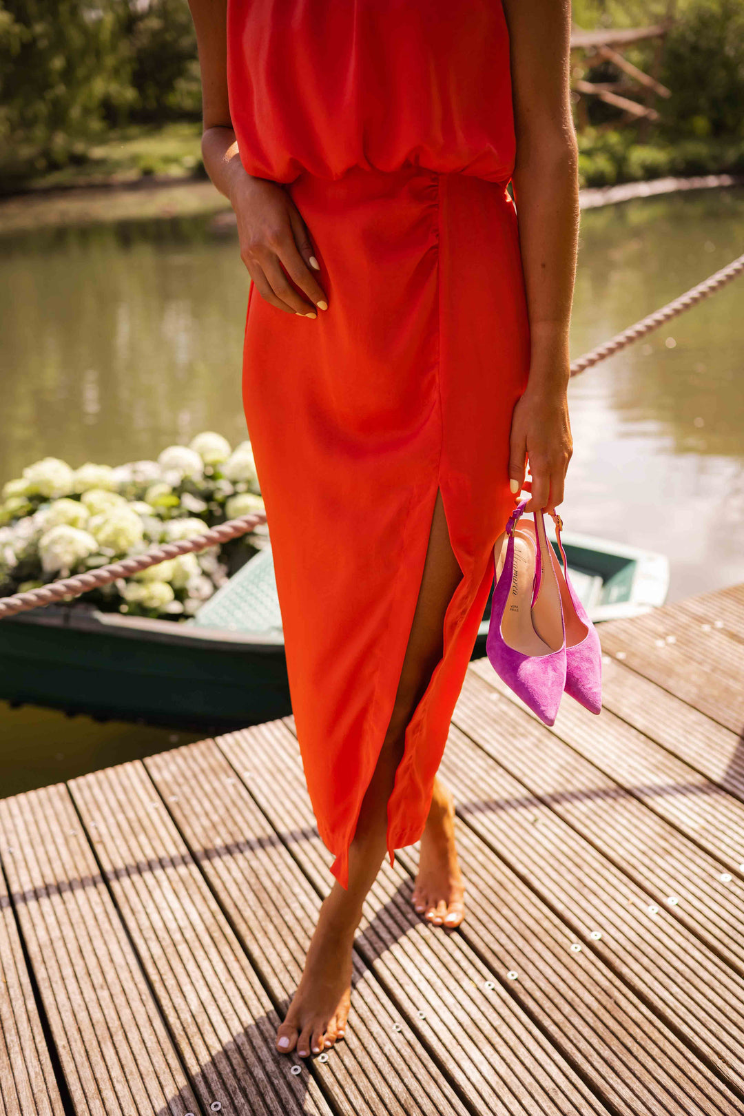 Ilse Zomer Midi Jurk