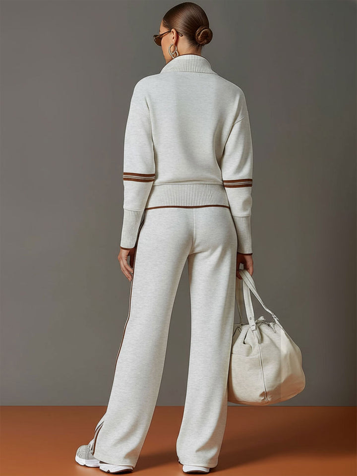 Marietta Blouse en Broek met Brede Pijpen