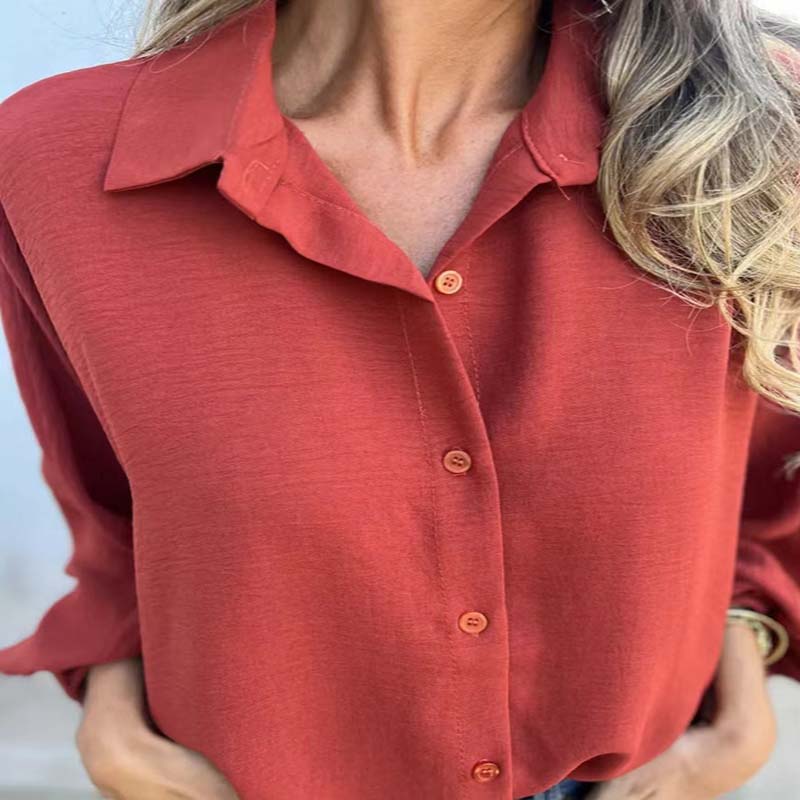 Cornelia Klassieke Langermige Blouse