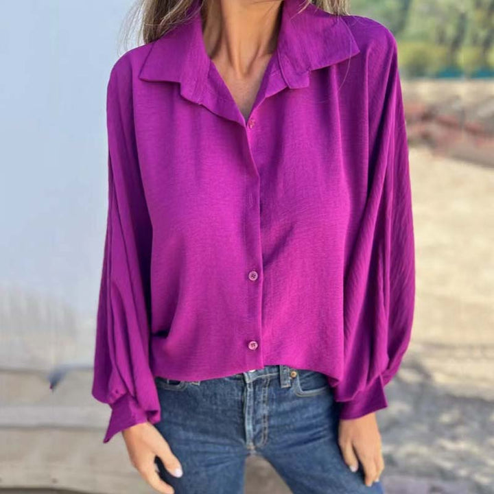 Cornelia Klassieke Langermige Blouse