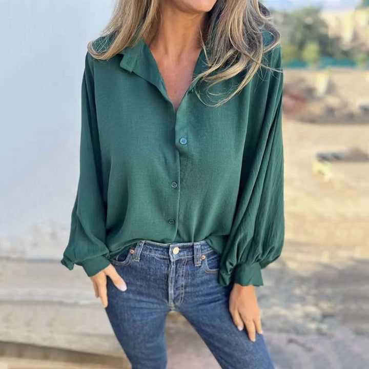 Cornelia Klassieke Langermige Blouse